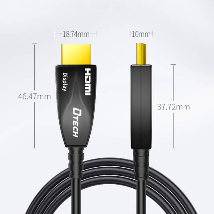 DTECH HDMI 2.0-Version, Glasfaserleitung, 4K, 60 Hz, großer Bildschirm, TV-Technik, Verkabelung, Länge:, 2m, 5m, 10m, 15m, 20m, 25m, 30m, 35m, 40m, 50m, 60m, 70m, 80m, 90m, 100m – Bild 3