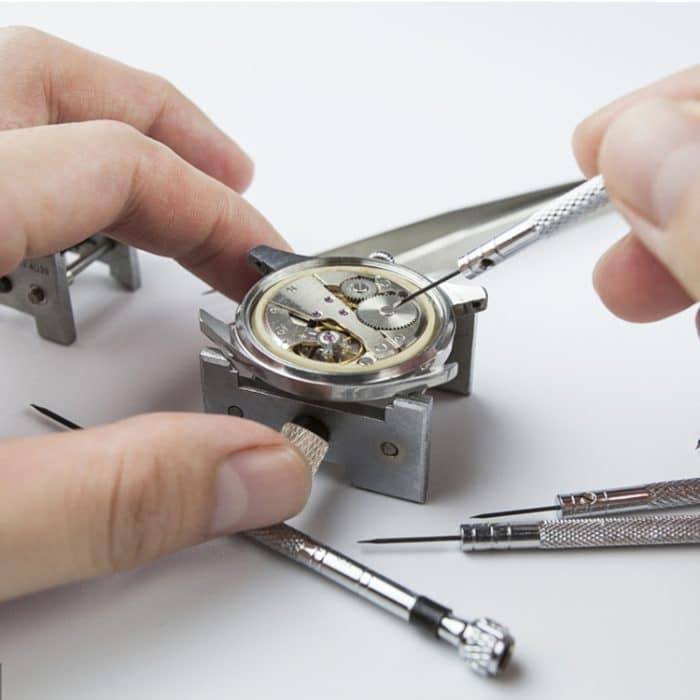 2-in-1-Uhrwerk-Halter-Clip, Basismetall, Multifunktions-Schraubstock, 2 In 1 Watch Movement Holder – Bild 6