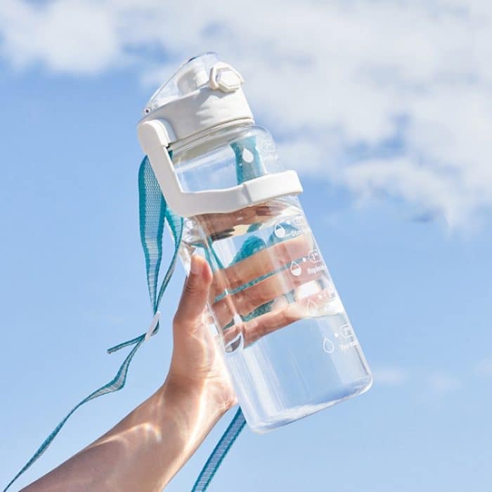 TBD0602432401A.jpg Zeitskala Trinkwasser Ziel Transparente Sportkessel, (Ivory White), (Cherry Blossom Pink), (Matcha Green) – Bild 1