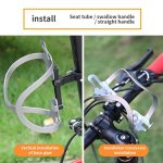 2 Stück Fahrrad-Flaschenhalter aus Aluminiumlegierung, Umrüstsitz, fester, verstellbarer Flaschenhalter, Red, Silver, Black – Bild 6