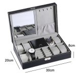 8-Bit-Uhrendisplay-Aufbewahrungsbox für Halskette, Ring, Schmuckschatulle mit Spiegel, 8-Bit Watch Display Box – Bild 3