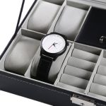 8-Bit-Uhrendisplay-Aufbewahrungsbox für Halskette, Ring, Schmuckschatulle mit Spiegel, 8-Bit Watch Display Box – Bild 5