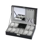 8-Bit-Uhrendisplay-Aufbewahrungsbox für Halskette, Ring, Schmuckschatulle mit Spiegel, 8-Bit Watch Display Box – Bild 6