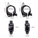 ZTTO Klappbare Fahrrad-Sattelstützenklemme, Nachrüstzubehör, 39.8mm (Black), 39.8mm (Red), 39.8mm (Blue), 39.8mm (Orange), 40.8mm (Black), 40.8mm (Red), 40.8mm (Blue), 40.8 (Orange) – Bild 3