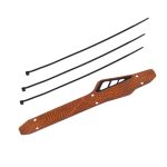 ZTTO 2 Stück Mountainbike-Kunststoff-Kettenschutz-Reitausrüstung, Orange, Green, Black