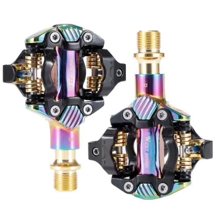 WEST BIKING Selbstsicherndes Mountainbike-Pedal aus leichter Aluminiumlegierung, YP0802087 – Bild 2