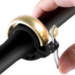 WEST BIKING Fahrrad-Retro-Kupferglocke, klare und laute Reitglocke, WEST BIKING Copper Bell(Gold)