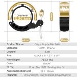 WEST BIKING Fahrrad-Retro-Kupferglocke, klare und laute Reitglocke, WEST BIKING Copper Bell(Gold) – Bild 3