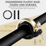 WEST BIKING Fahrrad-Retro-Kupferglocke, klare und laute Reitglocke, WEST BIKING Copper Bell(Gold) – Bild 4