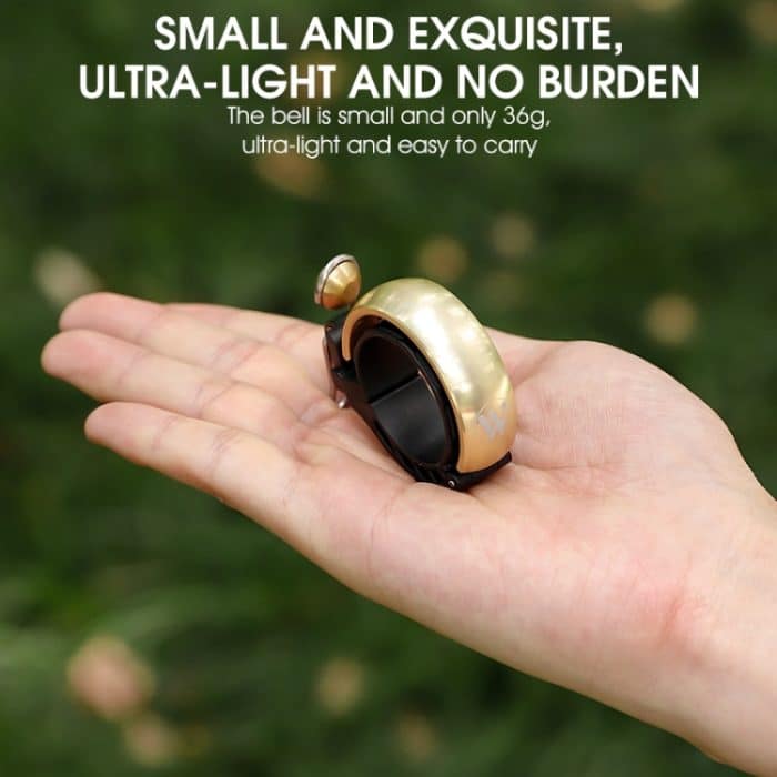 WEST BIKING Fahrrad-Retro-Kupferglocke, klare und laute Reitglocke, WEST BIKING Copper Bell(Gold) – Bild 6