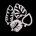 2 Sätze 4 in 1 tropischem Blatt Fondant Kuchenform Keksform – Bild 2