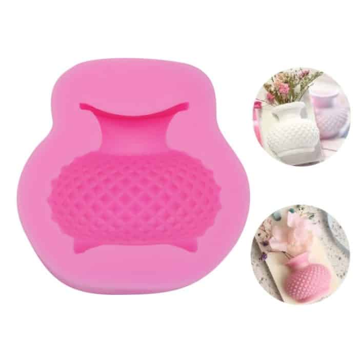 TBD06024515.jpg 2 PCs dreidimensionaler Vase-Blumen-Topf-Aromatherapie Gips Fondantform – Bild 1
