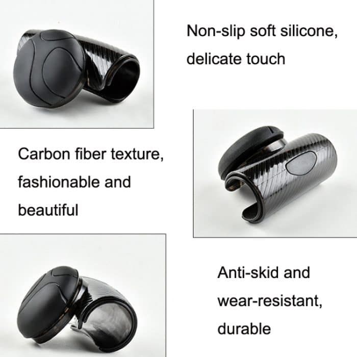 2PCS Kfz-Lenkradverstärker mit Silikonlager, Black, Blue – Bild 3