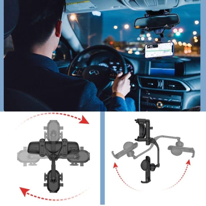 Snap-on Rückspiegel-Mirror-Telefonhalter – Bild 4