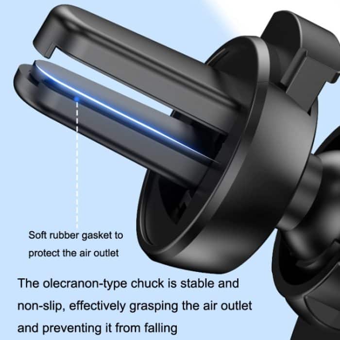 2PCS JQ006 Snap Universal drehbarer Auto-Luftauslass-Telefonhalter, Dark Black, Light Green, Cherry Pink – Bild 3