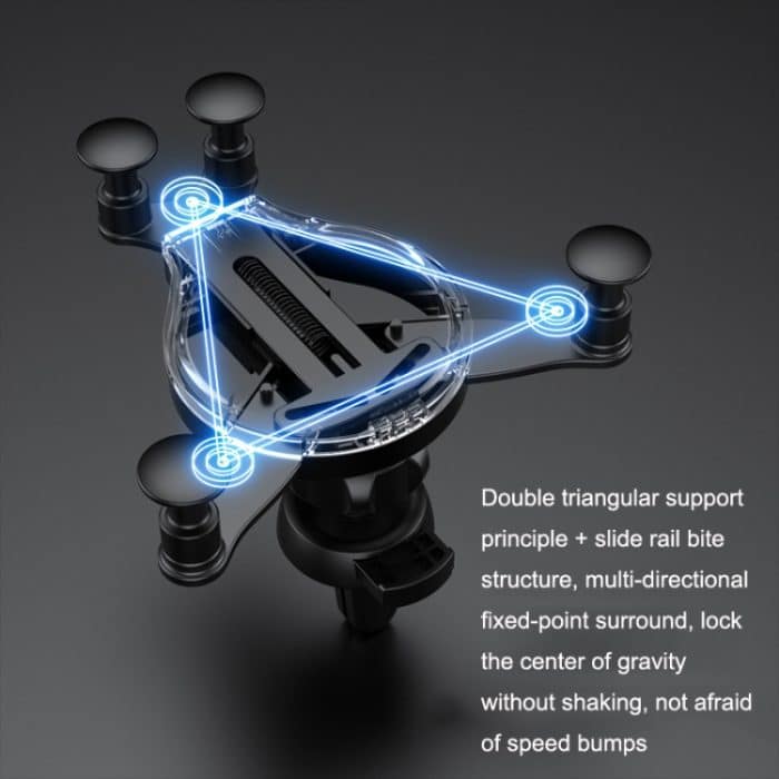 2PCS JQ006 Snap Universal drehbarer Auto-Luftauslass-Telefonhalter, Dark Black, Light Green, Cherry Pink – Bild 4