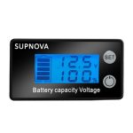 SUPNOVA LCD-Zweidraht-Spannungs- und Strommessgerät, DC-Digitalanzeige-Voltmeter, Blue, White