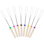 2 Stück 1124-7 Marshmallow-Grillgabel mit einziehbarem Holzstab, Spsc:, Drawstring Bag, Zipper Bag – Bild 2