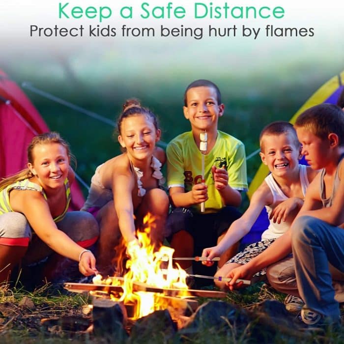 2 Stück 1124-7 Marshmallow-Grillgabel mit einziehbarem Holzstab, Spsc:, Drawstring Bag, Zipper Bag – Bild 7