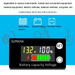 SUPNOVA LCD-Farbbildschirm, DC-Voltmeter, Lithium-Akku-Messgerät, Stil:, Ordinary Type, Alarm + Temperature Type, Waterproof Type – Bild 6