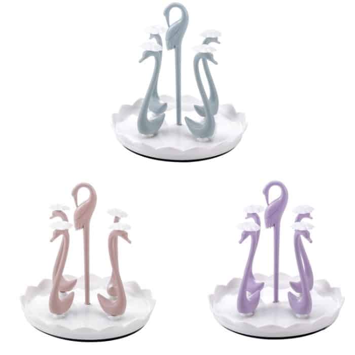 Tragbarer Abtropfbecherhalter für zu Hause mit drehbarem Tablett, Spezifikation:, Four Cups, Six Cups – Bild 7