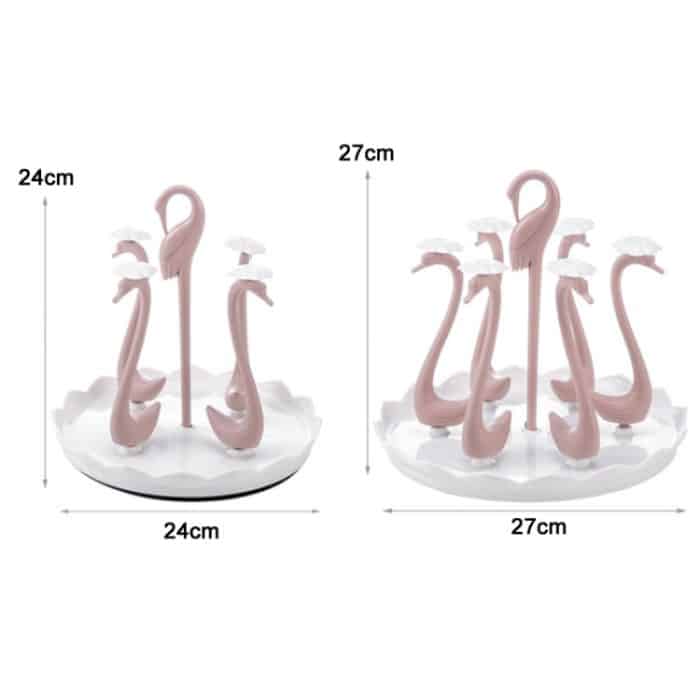 Tragbarer Abtropfbecherhalter für zu Hause mit drehbarem Tablett, Spezifikation:, Four Cups, Six Cups – Bild 2