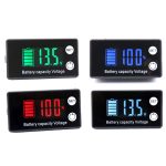 Zweizeiliges Digitalanzeige-DC-Voltmeter-Blei-Säure-Lithium-Batterie-Lademessgerät, Farbe:, Red, Green, Blue, White, Red+Temperature, Green+Temperature, Blue+Temperature, White+Temperature – Bild 2