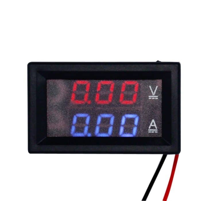 Spannungs-/Strommessgerät mit zwei Displays. Digitales Gleichspannungsmessgerät, 10A (Red), 10A (Red Blue), 10A (Blue), 50A (Red), 50A (Red Blue), 50A (Blue) – Bild 3