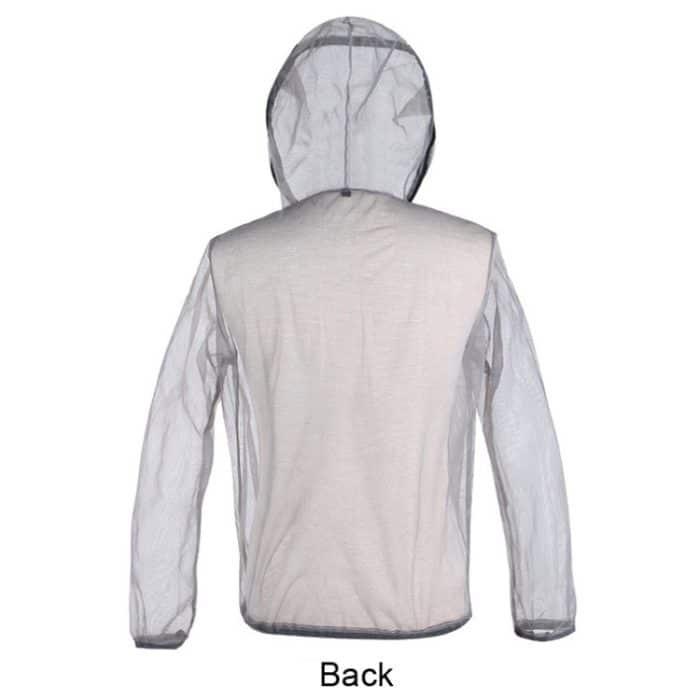 Atmungsaktive, insektensichere Jacke von Jungle Expedition mit Kapuze, Anti-Biss-Mesh-Gaze-Tuch, L, XL, XXL – Bild 3