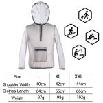 Atmungsaktive, insektensichere Jacke von Jungle Expedition mit Kapuze, Anti-Biss-Mesh-Gaze-Tuch, L, XL, XXL – Bild 4