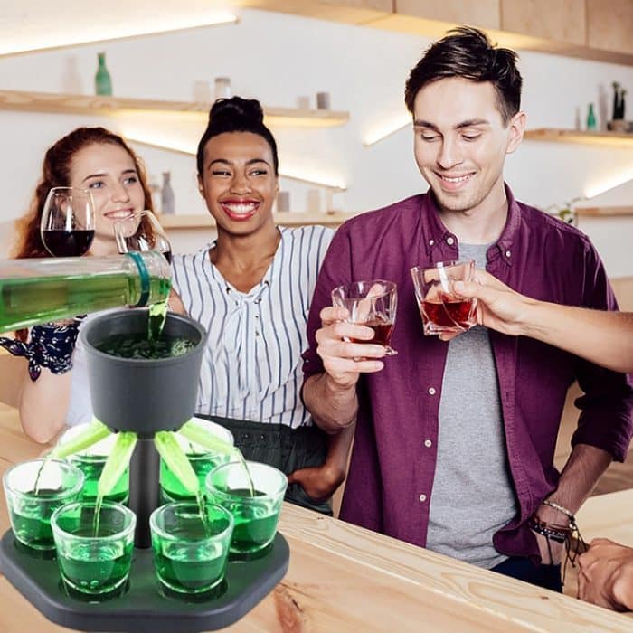 2 Stück Bar Party 6 Tassen Weinspender Weinausgießer Getränkespender, Cups Wine Dispenser – Bild 7