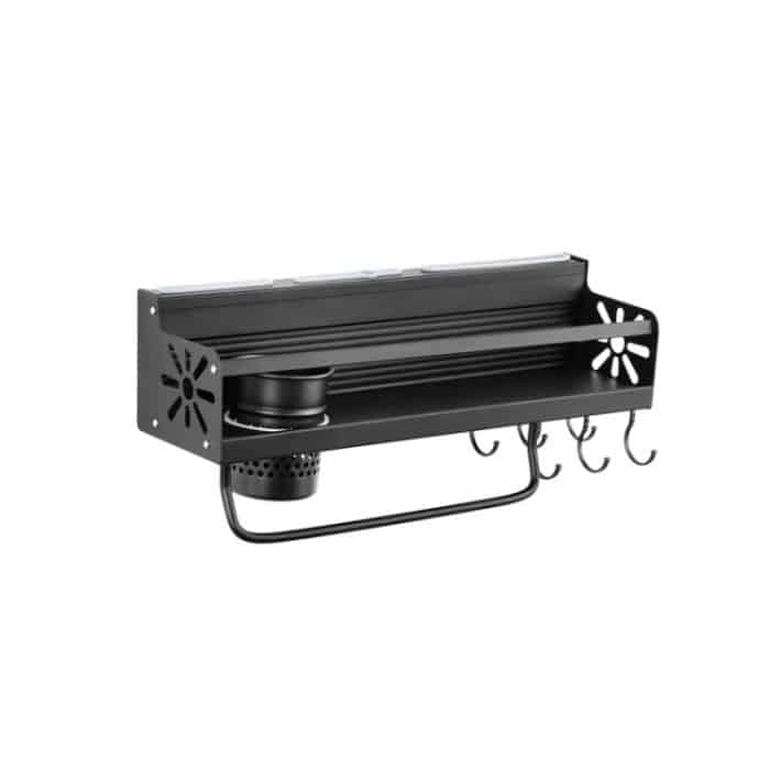 TBD0602474901.jpg Wandmontiertes Gewürzflaschenmesser-Aufbewahrungsregal für die Küche, Spezifikationen, A1 40cm One Cup 6 Hook, A2 40cm Two Cup 6 Hook, B1 50cm One Cup 8 Hook, B2 50cm Two Cup 8 Hook, C1 60cm One Cup 10 Hooks, C2 60cm Two Cup 10 Hook – Bild 1