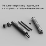 Faltbares, tragbares Stativ aus Aluminiumlegierung, Lichtständer, Handy-Live-Stativ – Bild 5