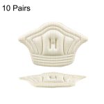 10 Paar maßgeschneiderte Sneaker-Fersenlaschen, Anti-Verschleiß- und Anti-Drop-Tracker, Dicke:, 5mm (Beige), 5mm (Black), 10mm (Beige), 10mm (Black)