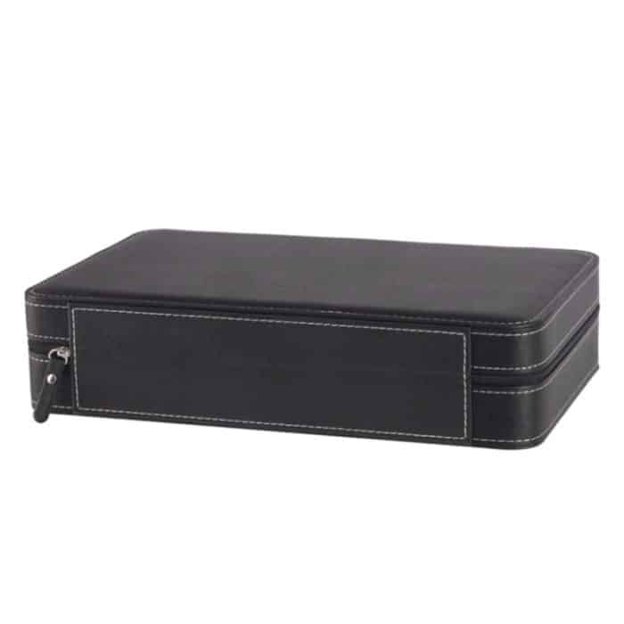 12-Bit-Reißverschluss-Uhrenbox, Aufbewahrungsbox, PU-Reißverschluss-Tasche, Uhrenbox, 12 Bit – Bild 4