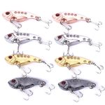 2 Sets HENGJIA VIB013 Metal VIB Fake Bait Galvanisierter Hartköder, 3.5cm 3g, 4cm 7g, 5.5cm 11g