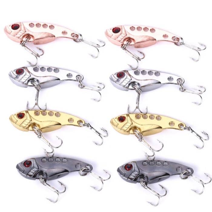 2 Sets HENGJIA VIB013 Metal VIB Fake Bait Galvanisierter Hartköder, 3.5cm 3g, 4cm 7g, 5.5cm 11g – Bild 1