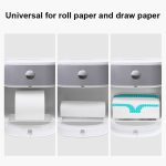 ECOCO E1804 Toiletten-Multifunktions-Doppelschicht-Taschentuchständer, White+Gray, White+Black, Pink+Pink, Blue+Blue – Bild 6