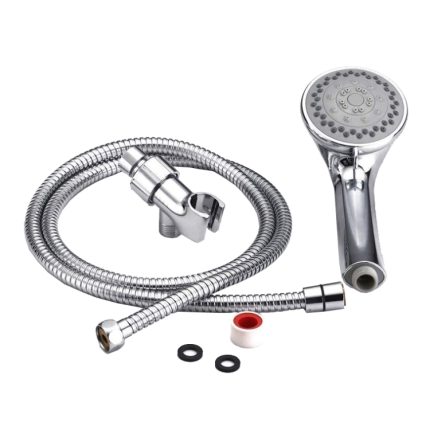 Verdeckter Duschkopf, 5-Funktions-Pause-Modus-Duschkopf, Stil:, Shower+Hose+Bracket, Single Shower