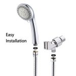Verdeckter Duschkopf, 5-Funktions-Pause-Modus-Duschkopf, Stil:, Shower+Hose+Bracket, Single Shower – Bild 3