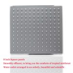 Badezimmer 8 Zoll quadratisch elektroplierender Duschkopfkopf – Bild 4