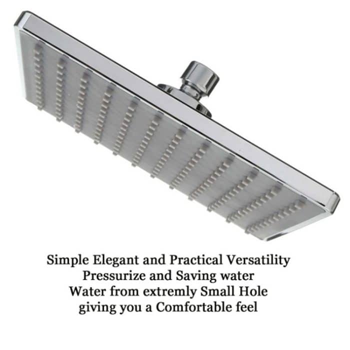 Badezimmer 8 Zoll quadratisch elektroplierender Duschkopfkopf – Bild 6