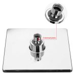 Badezimmer 8 Zoll quadratisch elektroplierender Duschkopfkopf – Bild 7