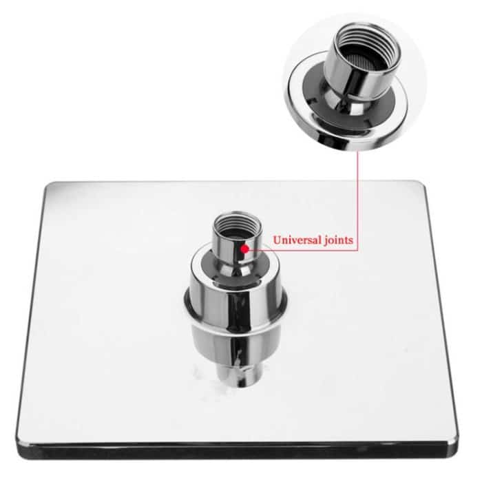 Badezimmer 8 Zoll quadratisch elektroplierender Duschkopfkopf – Bild 7