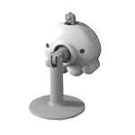 2PCS Haushalts Stille Punch-freies Tür Stopper Anti-kollision Silikon Badezimmer Hintere Saug Tür, 2PCS Elegant Gray, 2PCS Vitality Orange, 2PCS Indigo Blue