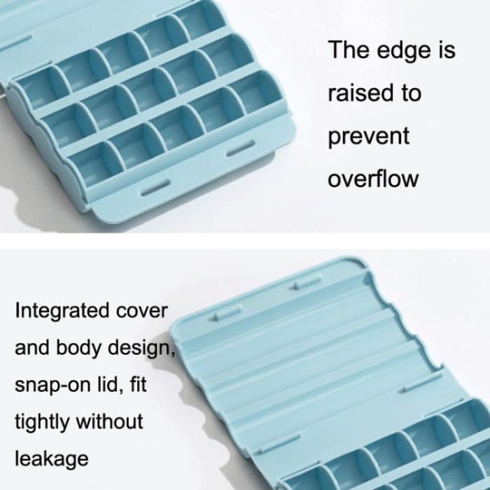 Silikon-Eisbox, selbstgemachte Ergänzungsnahrung für Eishockey, Light Blue, Deep Blue – Bild 3