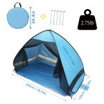 Bildschirm-Mesh-Türvorhang-Zelt, automatisches Pop-Up-Strand-Sonnenschutzzelt – Bild 3