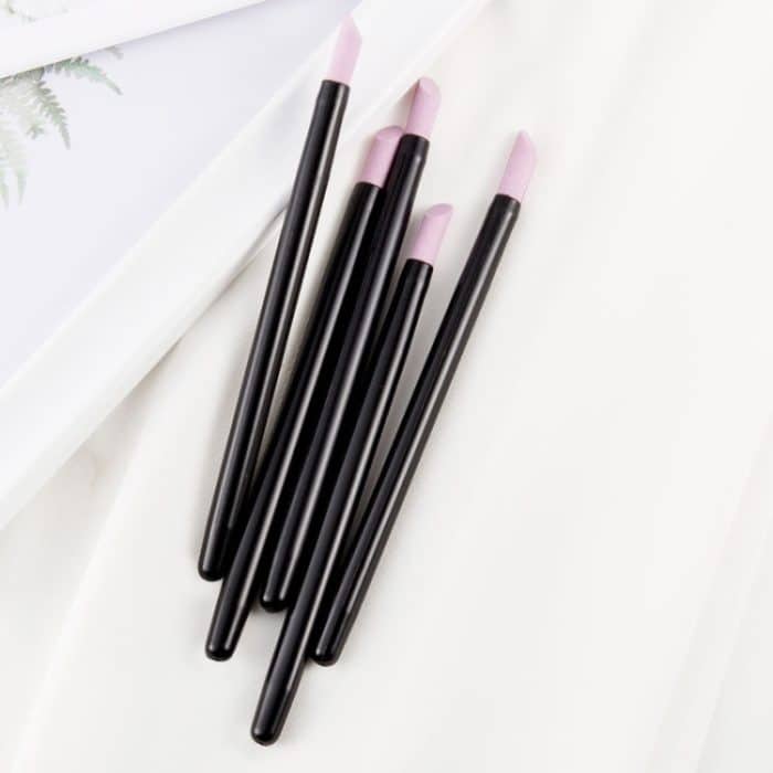 3 Sätze 5 in 1 Nagelkunststich- und Schleifstiftnägelreparaturpolierquarz Pen – Bild 6