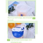 2 Stück YZ025 600 ml multifunktionaler transparenter Wasserbecher, 600ml (White), 600ml (Black), 600ml  (Red), 600ml (Blue) – Bild 5