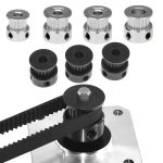10 Stück GT2 3D-Drucker Synchronradgetriebe Lederriemenscheibe, 20 Tooth 5mm, 20 Tooth 6.35mm, 20 Tooth 8mm, 16 Tooth 6mm, 20 Tooth 4mm Black, 20 Tooth 5mm Black, 20 Tooth 8mm Black – Bild 2
